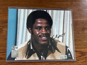 Earl Campbell Signed 8x10 Photo Oilers HOF Beckett BAS