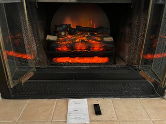 23' Electric Fireplace Log Set With Remote