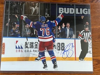 Brady Skjei Signed 11x14 Photo Photo Rangers