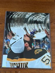 Johnny Boychuk Signed 11x14 Photo Bruins