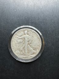 1942-D Walking Liberty Silver Half Dollar