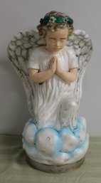 Full Color Plastic Kneeling Angel Statue