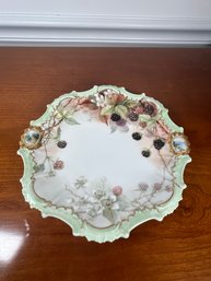 Decorative Plate With Berries Made In France