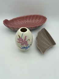 (Lot Of 3) Mid-Century Modern/1980s Art Deco Ceramics Lot