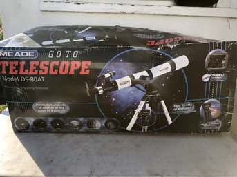 Meade Go To Telescope Model DS 80AT
