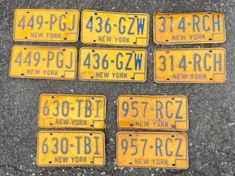 Vintage New York License Plates