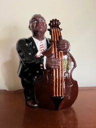 Vintage Jazz Cello Player Cookie Jar