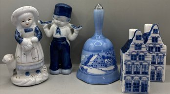 Lot Of Blue & White Items