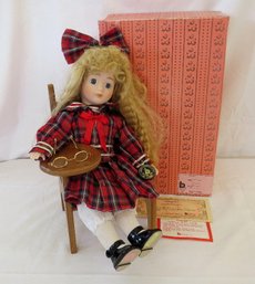 Authentic Brinn's 1991 Genuine Collectible Porcelain Edition Doll ' Lynnie'