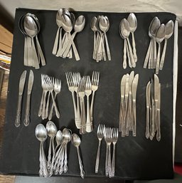 Huge Collection Lot Of Large & Small Stainless, Imperial International Spoons, Forks & Knifes. SB/D2