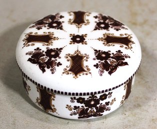 Very Fine Circular Lidded Box Enamel On Copper ARTA Made In Austria