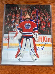 Cam Talbot Signed 11x14 Photo Oilers