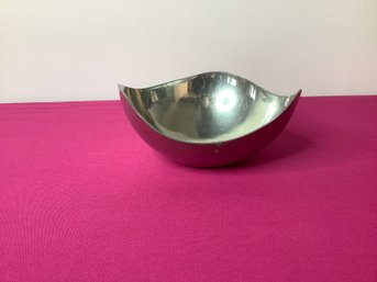 Signed Pewter Trinket Bowl