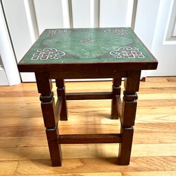 A Sweet Welsh End Table With Painted Top