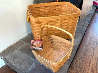 Two Longaberger Signed Baskets