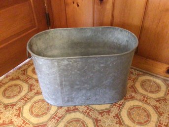 Large Galvanized Bucket/basin