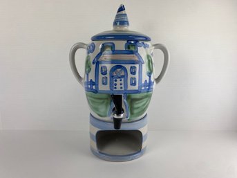 M. A. Hadley Pottery Samovar Or Beverage Dispenser, Signed