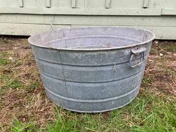 Galvanized Metal Bucket/tub Where's The Ice And Drinks!