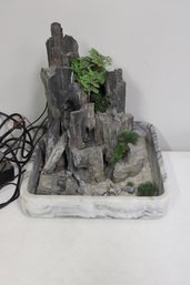 Rock Garden In Marble Base With Pump