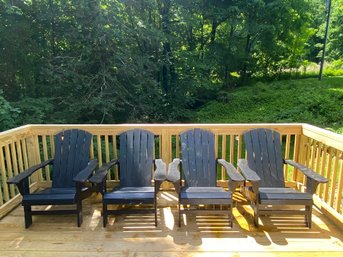 Set Of 4 Adirondack Chairs