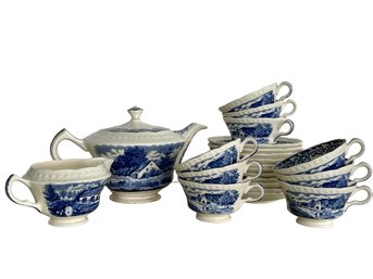 22 Piece Vintage Boerenhoeve Tea Service By Societe Ceramique