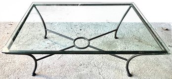 Iron/Glass Coffee Table
