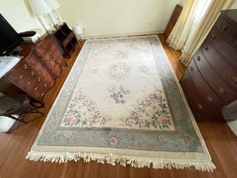 Vintage Sculpted Chinese Room Size Rug  Carpet, Measures 107' X 154' .(MBR)