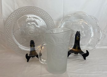 Three Glass Serving Dishes