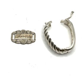 One Sterling Silver Beverly Namesake Pendant And One Sterling Silver Scarf Ring