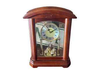 Bulova Quartz Wood Case Mantel Clock