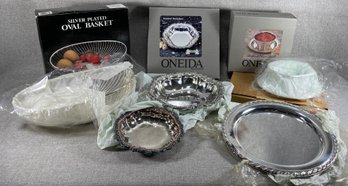 Silverplate Serving Pieces, Most Never Used - Oneida, W.m.rogers