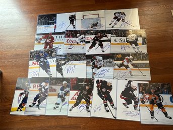 Lot Of 19 Signed 11x14 NHL Hockey Photos Little,Shattenkirk,Giorano,fillipulla,bobrovsky,stepan,zemeus,keller,