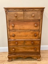 Nicely Carved Antique Wooden Dresser