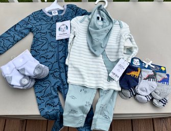 NEW WITH TAGS Baby Clothes Lot ~ 9 Mos, 3-6 Mos & 12 Pairs Of Socks ~