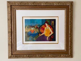 Itzchak Tarkay (Israeli 1935-2012) Signed And Numbered Lithograph/serigraph Titled 'Bayside Evening'