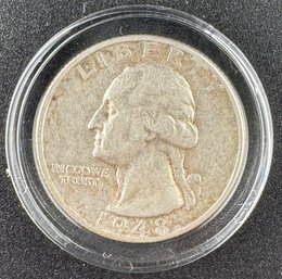 1948-S Washington Silver Quarter