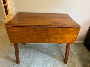 Vintage Wood Drop Leaf Table