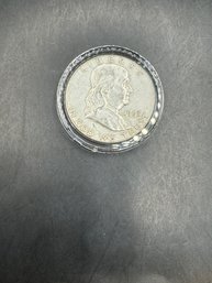 1963-D Ben Franklin Silver Half Dollar