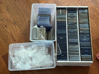 Huge Lot Of Card Supplies Toploaders,stands,new Toploaders,