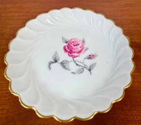 Haviland France Limoges Small Plate With Rose 4.5'