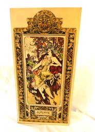 Mucha Art Nouveau Resin Autumn Plaque