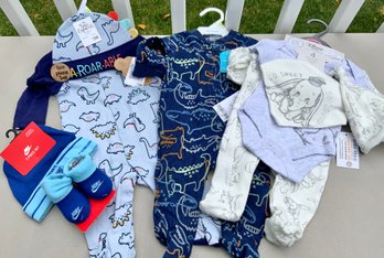 NEW WITH TAGS Baby Clothes Lot ~ Nike Bootie Hat Set, Disney Baby Set & 2 Sleepers ~