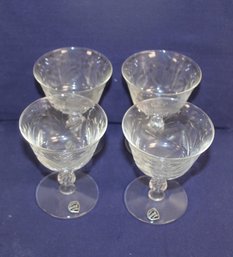 4 Rock Shape Crystal Glasses