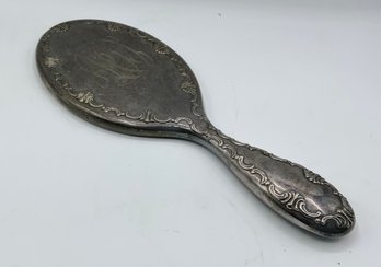 Antique Sterling Hand Mirror ~ Monogramed ~ (D)