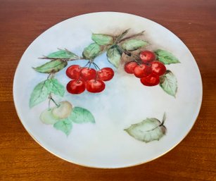 Haviland France Plate With Cherries 9.25'