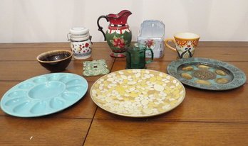Mixed Lot Of Decorator Bowls, Trays, Serving Pieces
