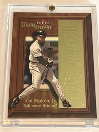 Cal Ripken Jr 2001 Fleer Triple Crown Crowning Achievements Insert