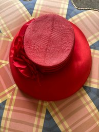 Vibrant Plaza Suite New York Red Rose Hat!!!