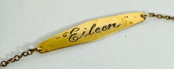 SIGNED FORSTNER 12K GOLD-FILLED BRACELET ENGRAVED EILEEN