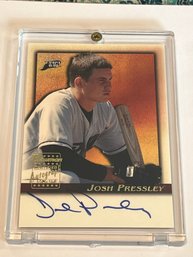 Josh Pressley 2001 Bowan Chrome Rookie Auto